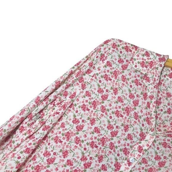 JANE & DELANCEY Floral High Low Button Down Blouse Size Medium - Picture 3 of 8